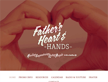 Tablet Screenshot of fathersheartandhands.com